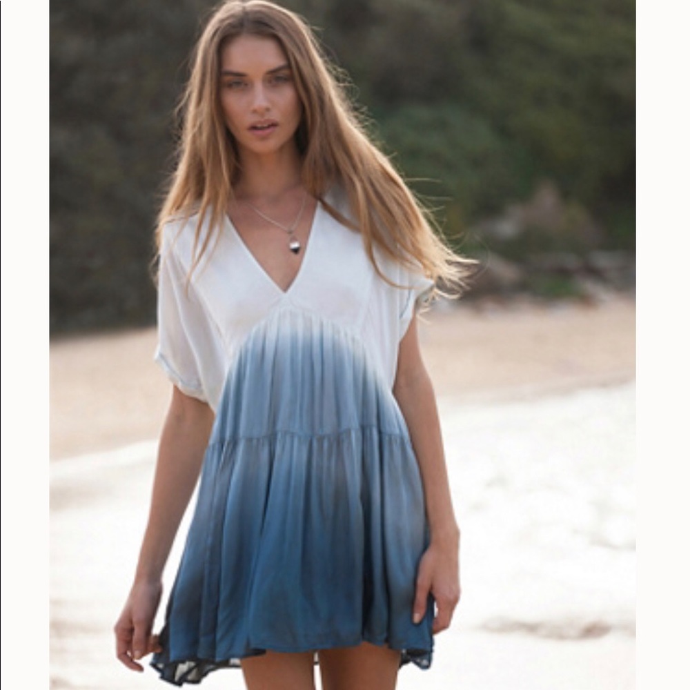 Free people sun up silk dress